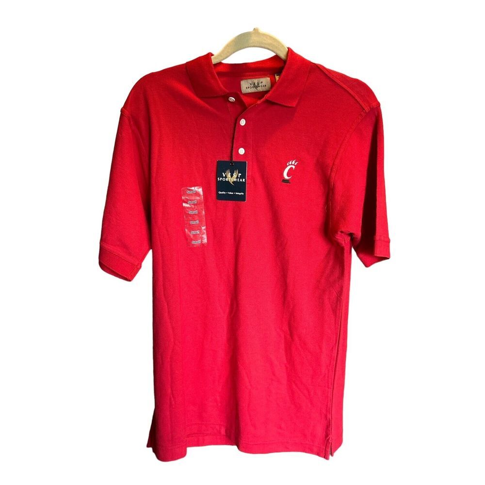 University Of Cincinnati BEARCATS Polo Shirt Size S Embroidered‎ UNISEX NEW